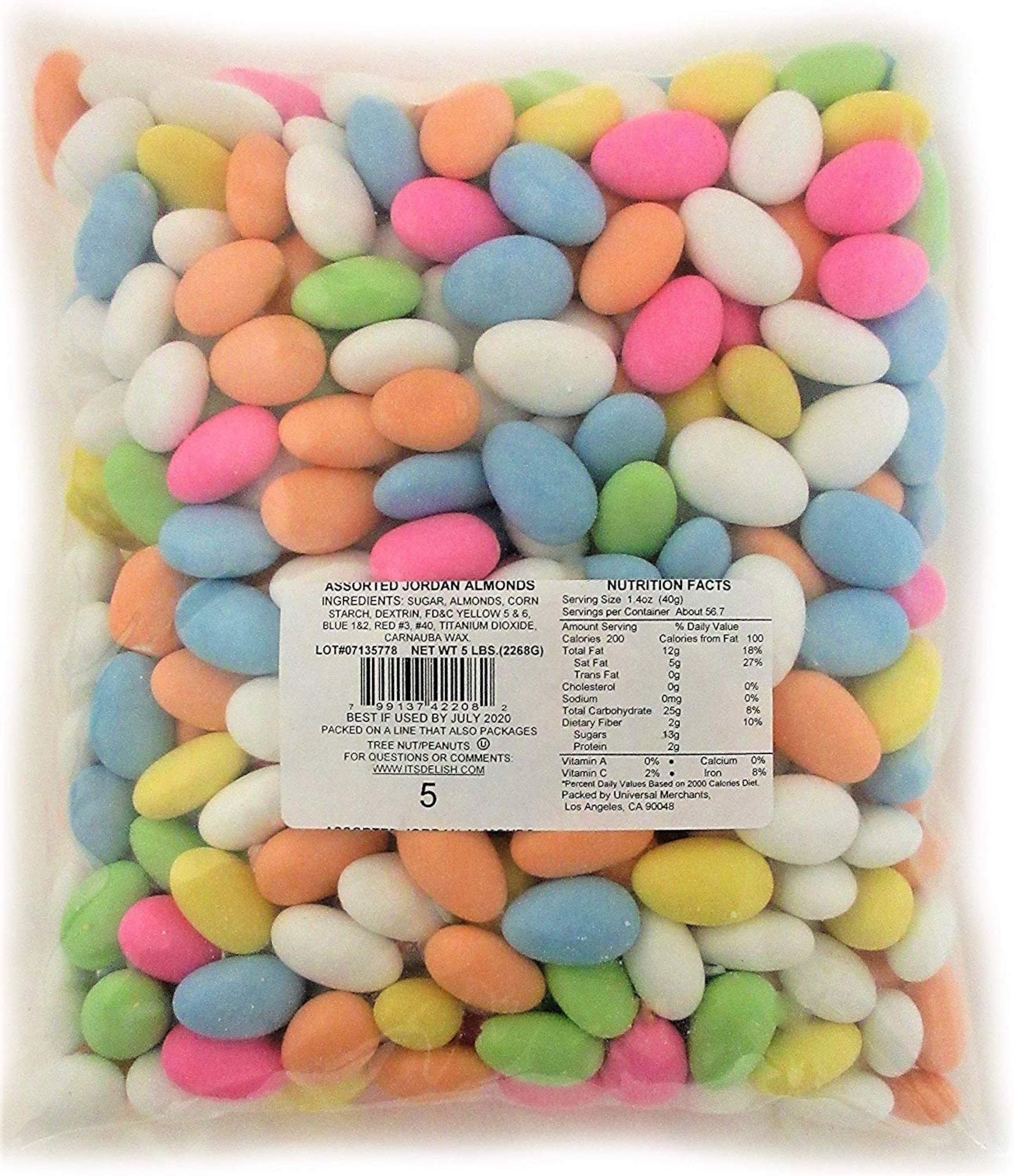 Jordan Almonds by Its Delish assorted 5 Lbs Etsy
