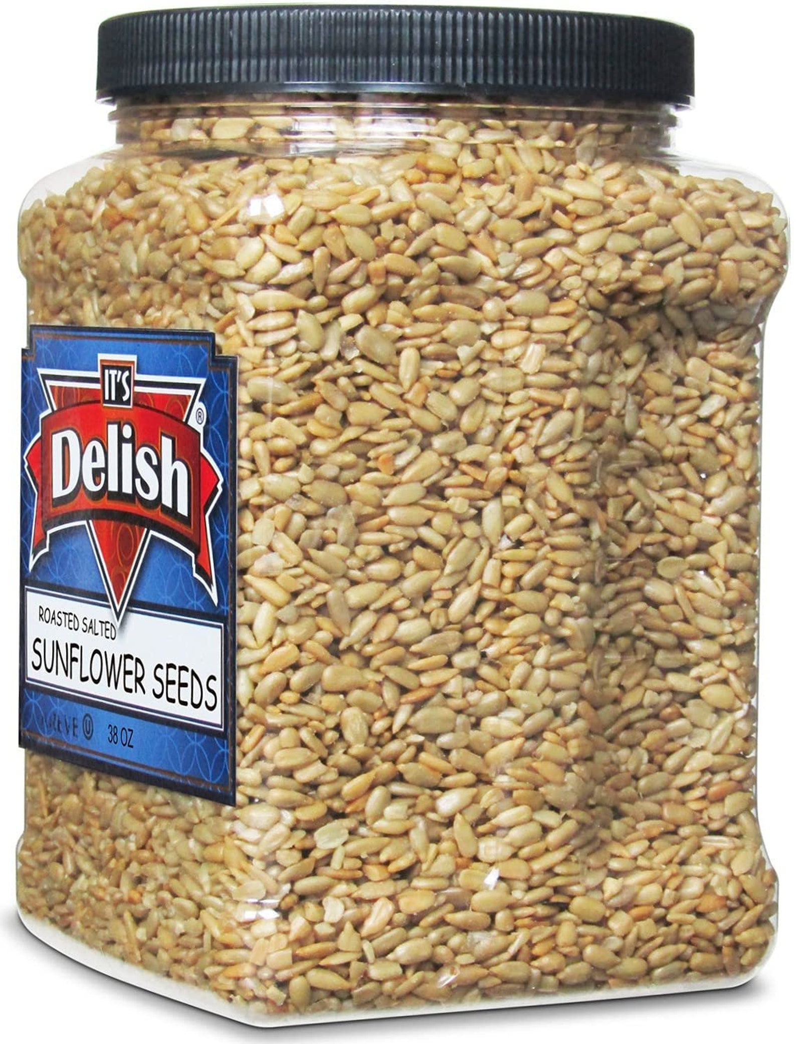Gourmet Roasted Salted Sunflower Seeds by It's Delish, 38 Oz Jumbo ...
