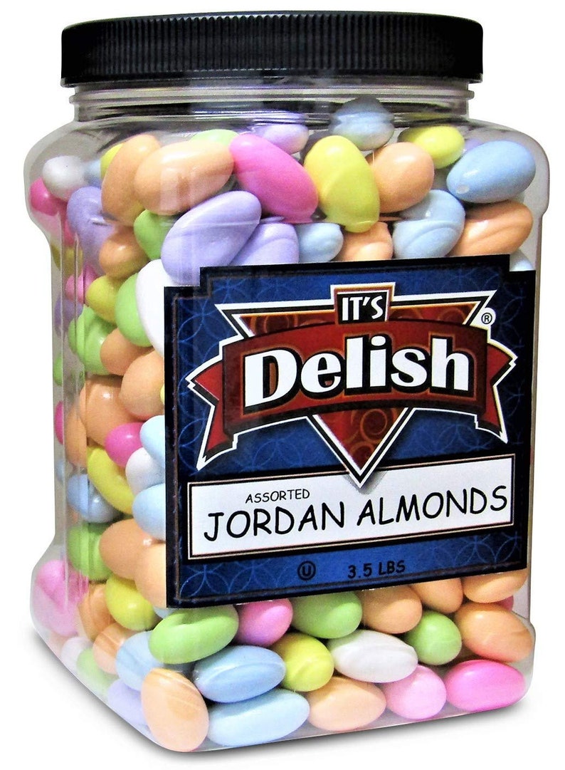 Assorted Jordan Almonds by Its Delish 3.5 lbs Jumbo Container Etsy