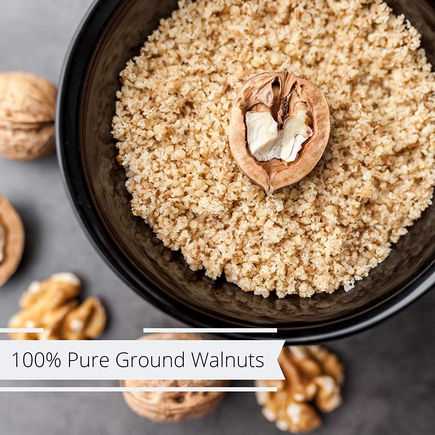 Gourmet Ground Walnuts pure Kosher Walnut Meal by Its Delish 28 Oz