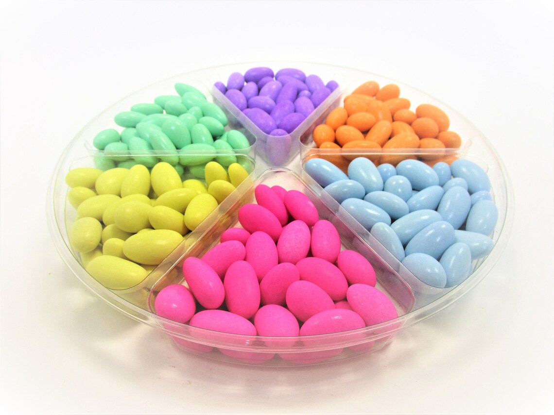 Jordan Almond Gift Tray by Its Delish assorted Pastel Colors Etsy