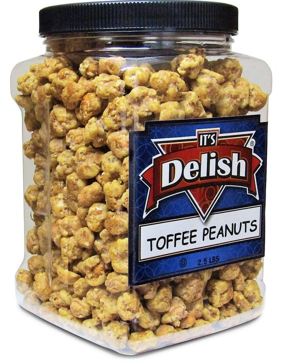Gourmet Toffee Coated Peanuts by Its Delish 2.5 LBS Jumbo Etsy
