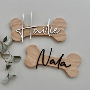 Gepersonaliseerd naamplaatje voor je hond {Beste Vriend}, hout