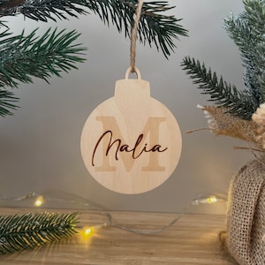 Christmas tree hanger {Christmas tree ball} personalized with desired name - Christmas decoration