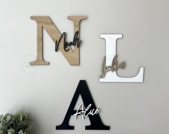 Namensschild {Monogramm} Türschild Kinderzimmer