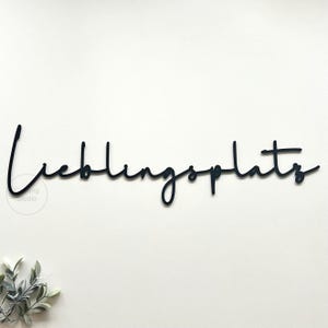 Lettering {Favorite Place} 3D text, wall tattoo, wall decoration, wall saying, saying black