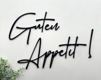 Lettering {Guten Appetit} 3D wall sticker for the kitchen