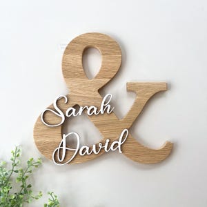 Wedding gift {for couples} Door sign for parents bedroom room door decoration made of oak