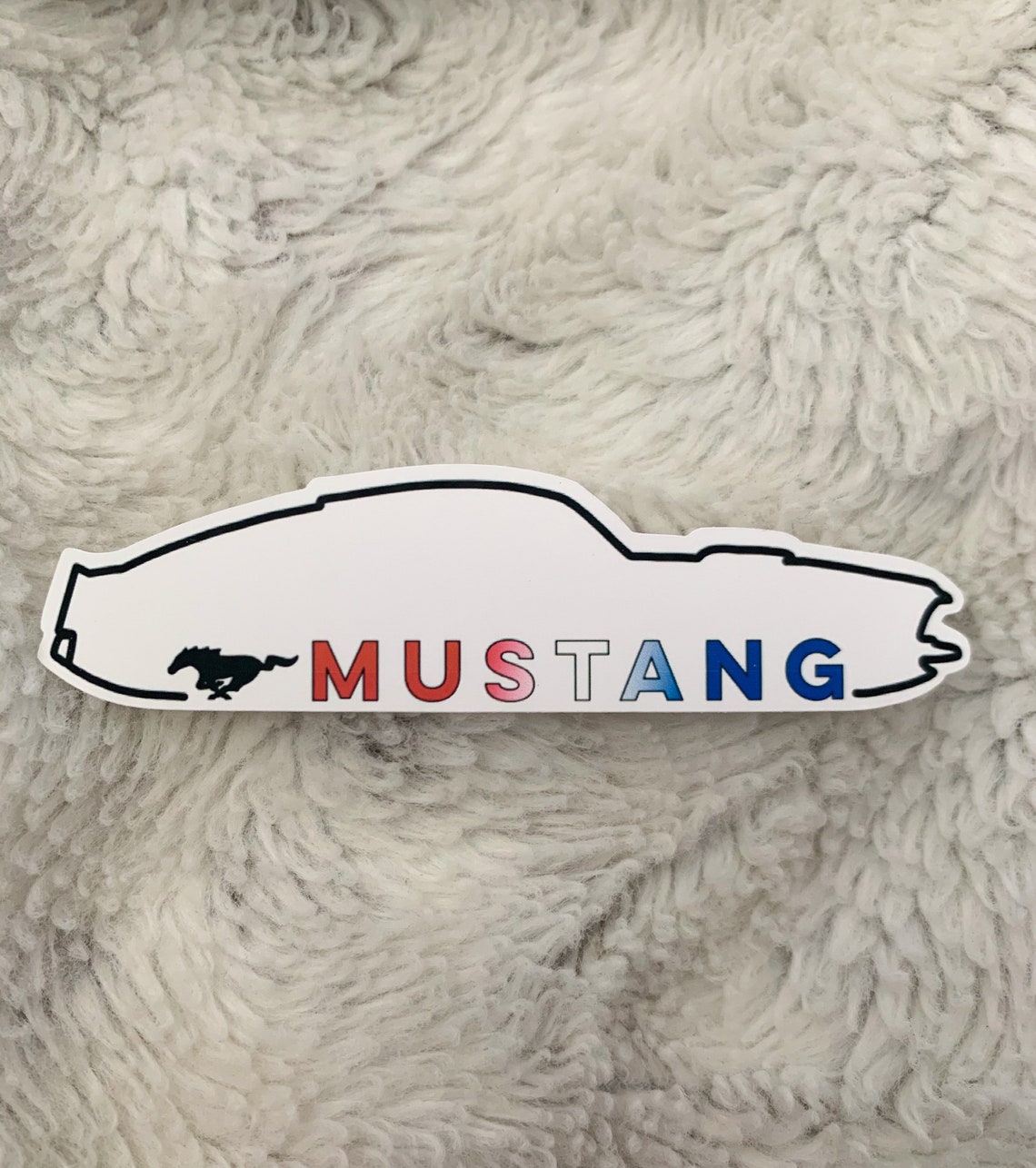 Mustang Car Sticker Vintage and Modern Etsy