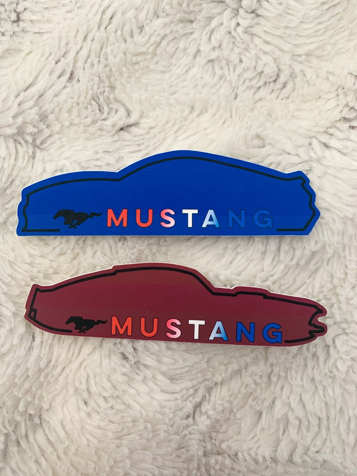 Mustang Car Sticker Vintage and Modern Etsy