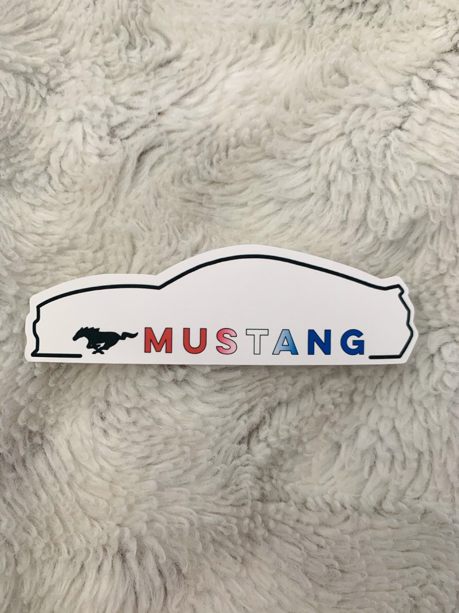 Mustang Car Sticker Vintage and Modern Etsy