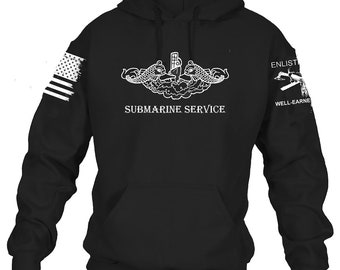 SUBMARINE SERVICE, Enlisted Ranks graphic hoodie