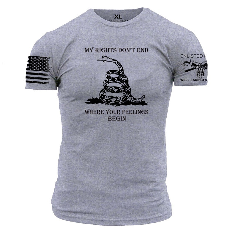 MY RIGHTS Enlisted Ranks Graphic T-shirt Heather Grey Front - Etsy