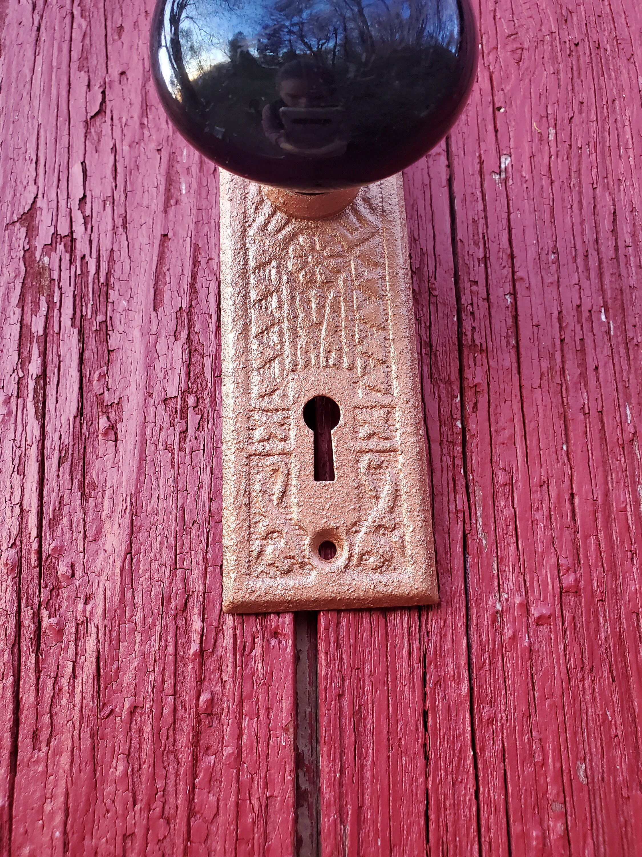 Upcycled Vintage Antique Door Knob & Back Plate/escutcheon Etsy