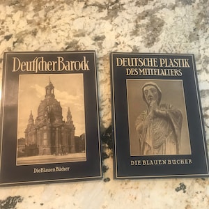 Die Blauen Bucher 1941 Deutsche Plastik des Mittelalters door Max Sauerlandt & Barock Vintage boeken Duitsland