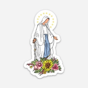 Our Lady of Lourdes - Sticker/Magnet