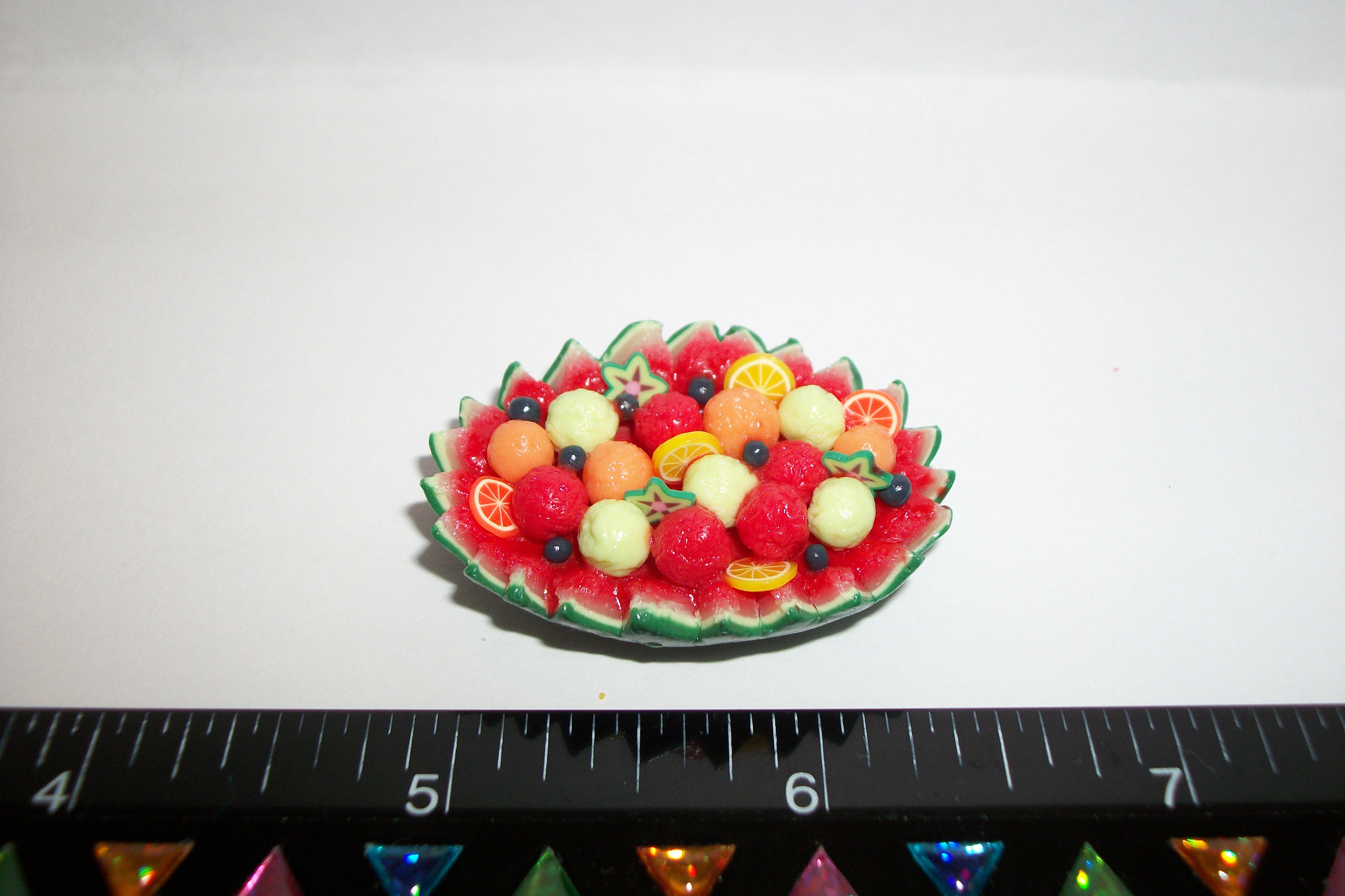 Fruit Still Life Miniature Dollhouse Doll House Picture