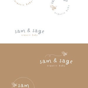 Baby Bee Logo, Kids Clothes Logo, Logo Design, Kids Logo, Bee Logo ...