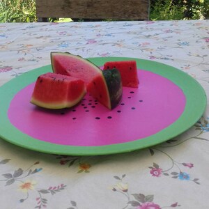 tray watermelon, wooden tray, serving plate, watermelon plate, serving dish