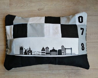 Decorative cushion cover custom made, for example of your city, specially designed for you, pillow handmade, unique pillow, cushion cover