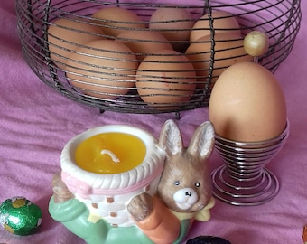 Vintage Egg cap with candle