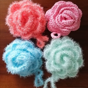 Crochet bath sponge, washing sponge, crochet sponge, scrub sponge