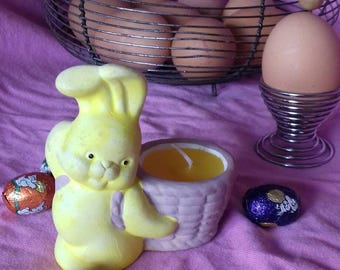 Vintage Egg cap with candle