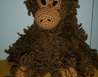 Stuffed animal, monkey, cuddly monkey, animal friend, crocheted cuddly toy, crocheted cuddly monkey, jungle animal, crocheted toys