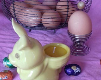 Vintage Egg cap with candle