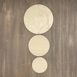 3 dimensioni FORMA DI MANDALA CERCHIO, legno grezzo di alta qualità, kit di strumenti per l'arte del puntinismo, mandala fai da te per la casa, forma di cerchio di diverse dimensioni, anello tagliato al laser