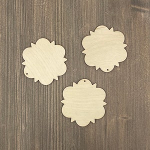 Decorazione fai da te per il giardino, forma di mandala in legno, mandala vuoto non colorato, forniture artigianali per decorazioni fai da te, set di decorazioni mandala, kit di ritaglio laser