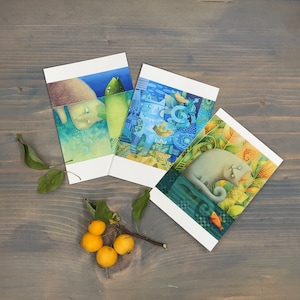 GALERÍA DE ARTE en caja, postal de bellas artes, tarjeta de felicitación para cualquier ocasión, postal coleccionable, postales con caja, ideal para cualquier tarjeta de celebración