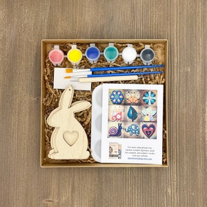 Valentine Bunny Dot Painting Kit: Family Craft Set