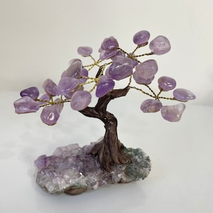 Amethyst Gem Tree/Crystal Tree (S) 7 branches, 35 Crystals TR075