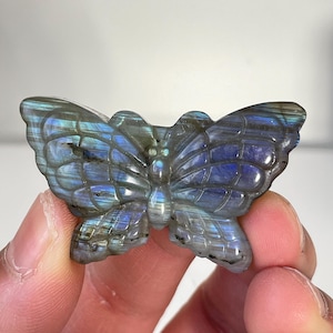 Labradorite Butterfly Carving LA132