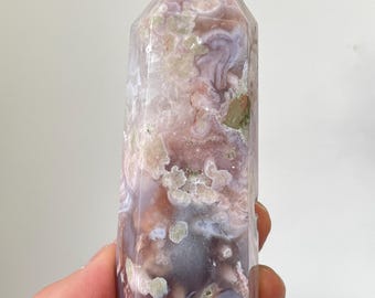 大型ピンク花瑪瑙タワー 高級品 T035a - Etsy 日本