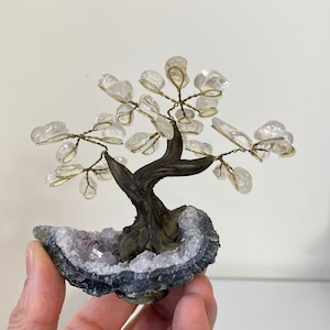 Quartz Gem Tree/Crystal Tree (S) 7 branches, 35 Crystals TR078