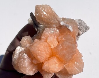 赤橙色のスティルバイト天然結晶/鉱物 105 x 100 mm - Etsy 日本