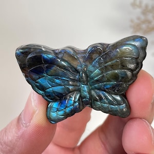 Labradorite Butterfly Carving LA126