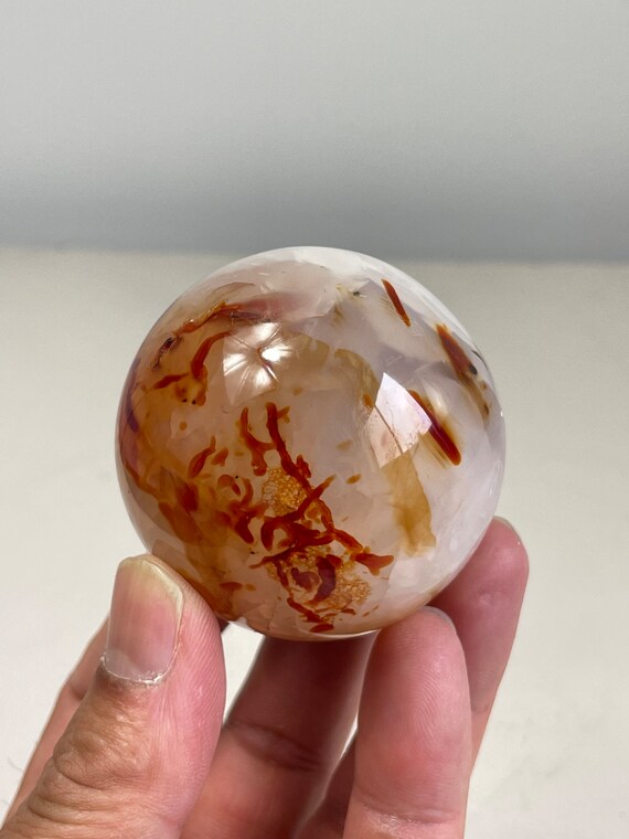 Carnelian Crystal Sphere Natural S112 - Etsy