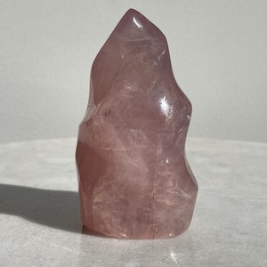 Dark Rose Quartz Flame Natural Crystal FF033 image 3