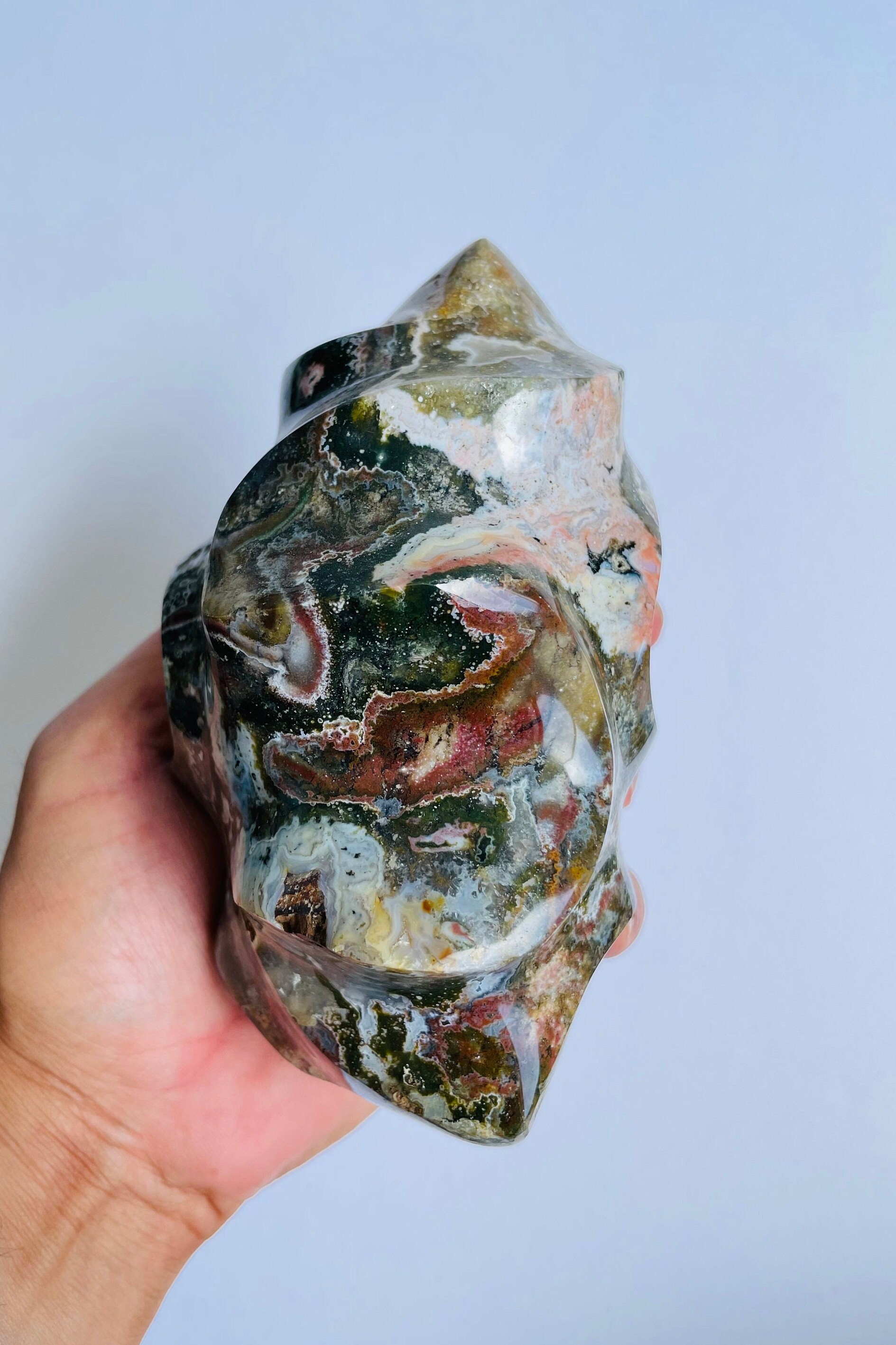 Ocean Jasper Flame Crystal OJ523 - Etsy