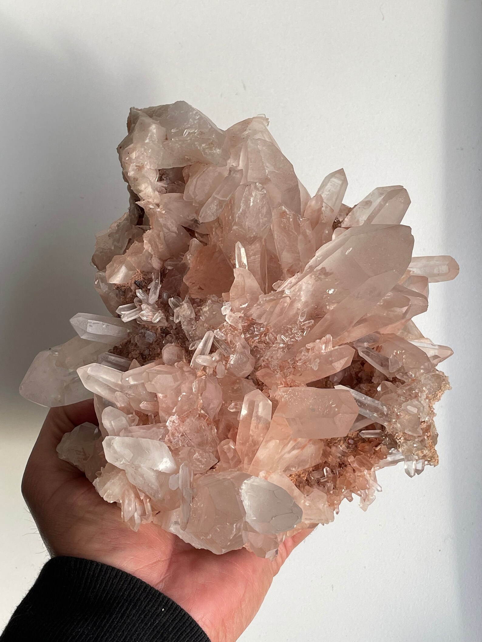 Large Pink Himalayan Samadhi Quartz Natural Crystal Q333 Etsy