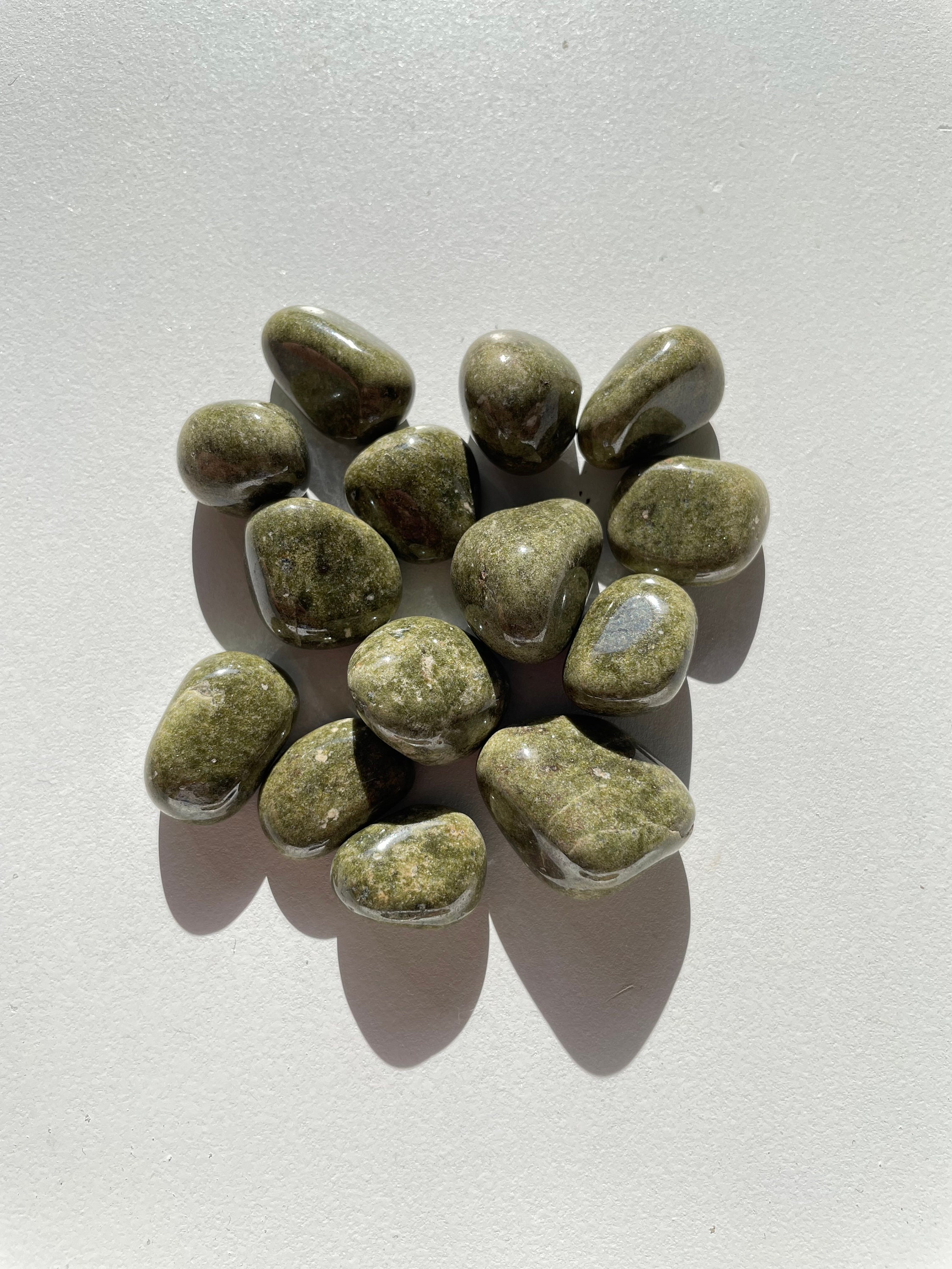 Green/heena Jasper Tumbled Stone Crystal/ Mineral X 1 (22-30mm) - Etsy ...