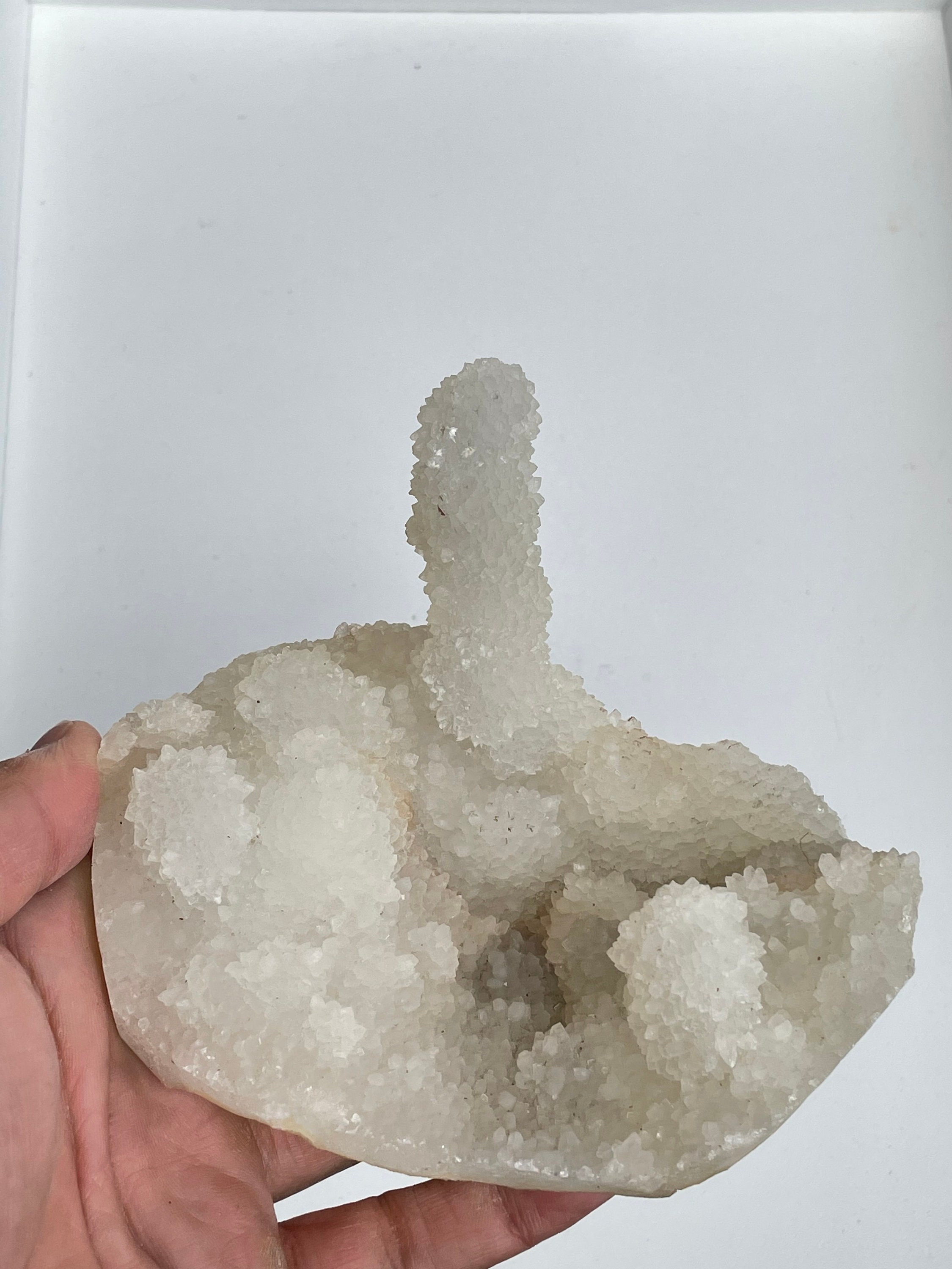 Chalcedony Coral Stalactites Druzy Chalcedony Coral Quartz Cluster