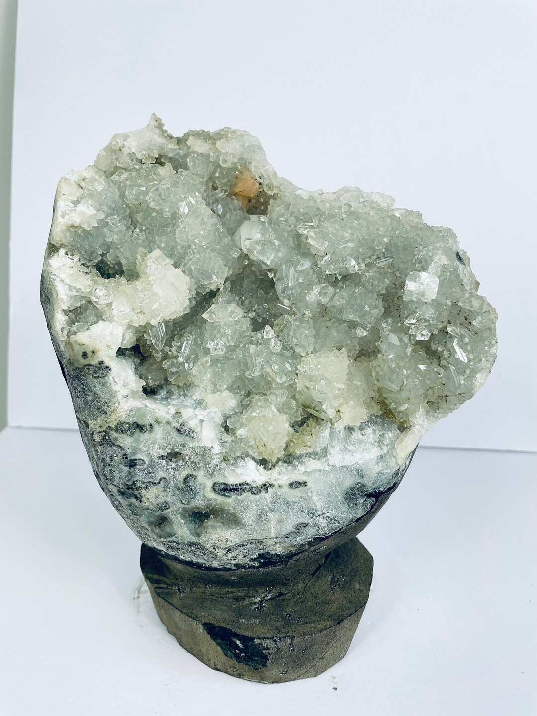 Apophyllite Geode Free Standing Cluster AP049. - Etsy