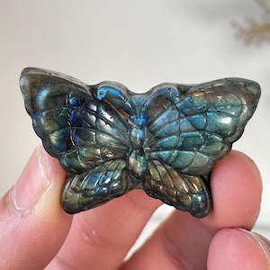 Labradorite Butterfly Carving LA127