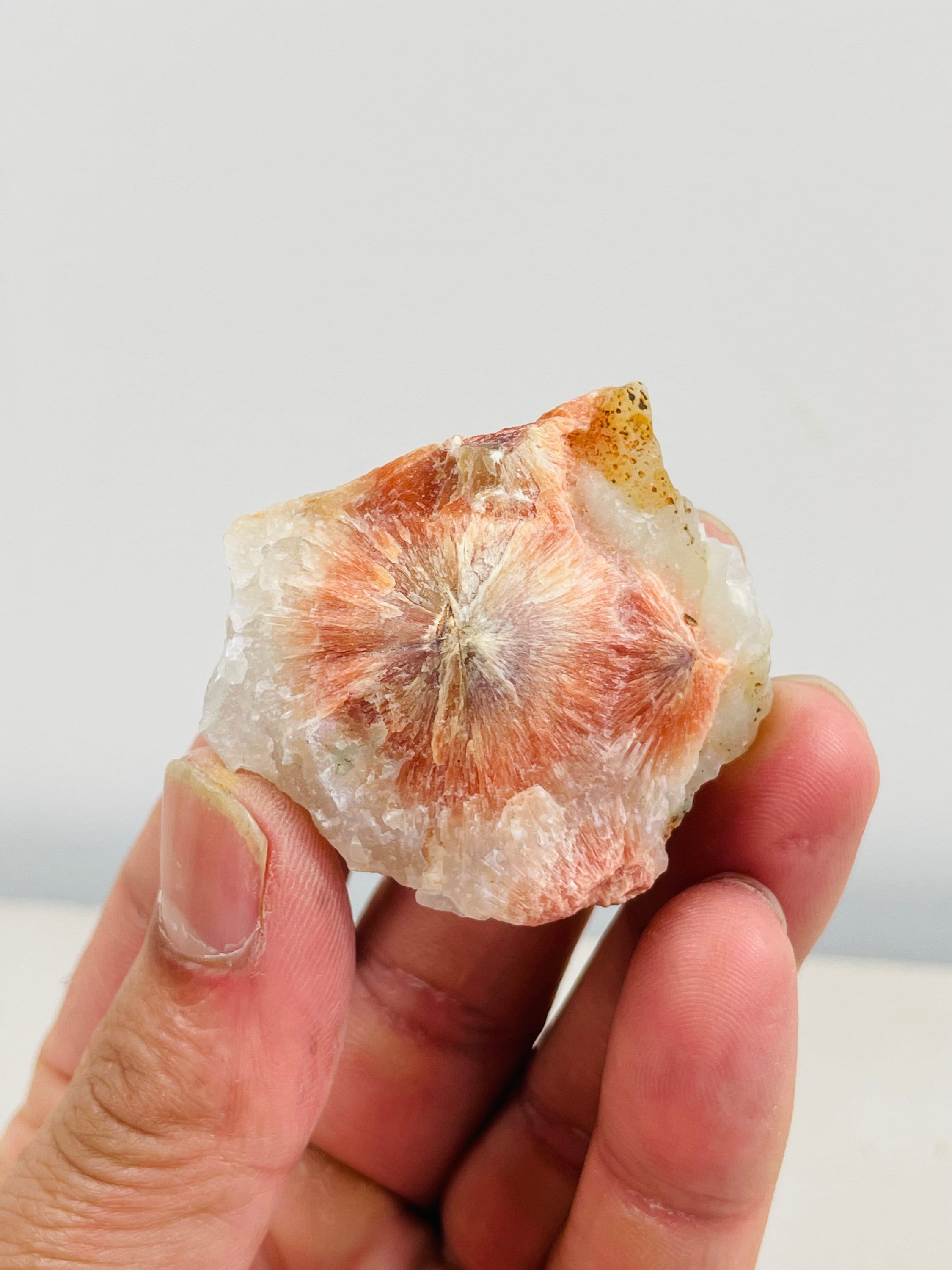 Red Scolecite (sun Scolecite ) Natural Crystal Cluster Rare SC073