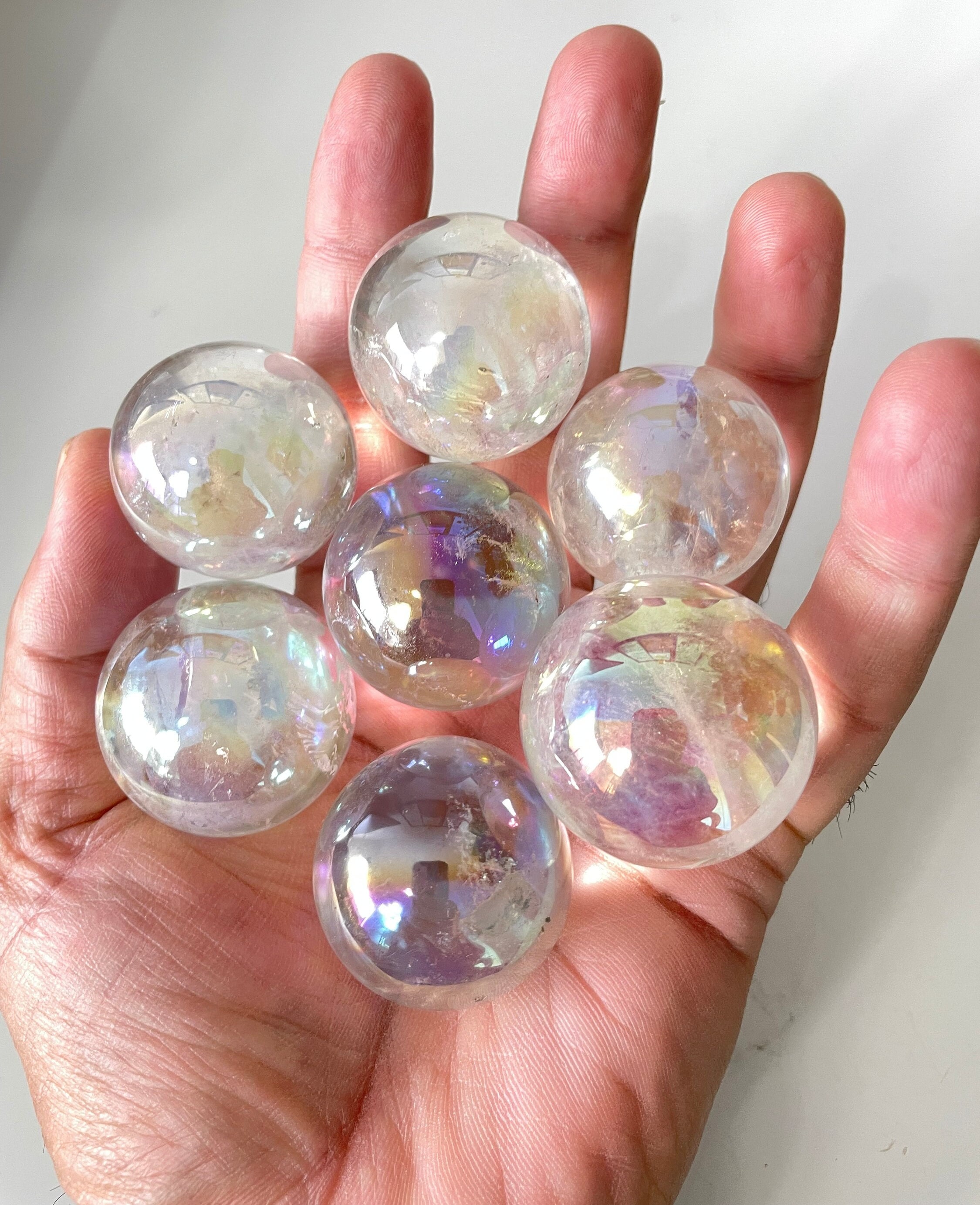 オーラクォーツ 高級水晶球 天然 S213 x 1 - Etsy 日本