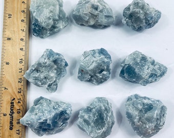 1 x Raw Blue Calcite Natural Crystals RW02